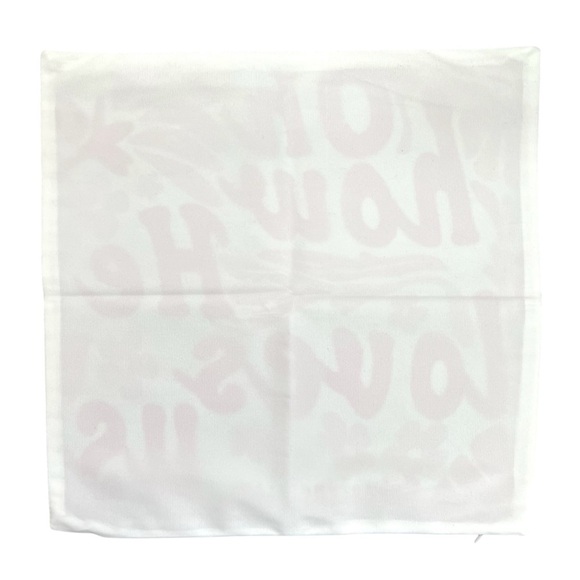 God’s Love Pillow Cover, 18”x18,” Red, Pink, White - Picture 4 of 8